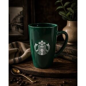 Starbucks Green 12oz Ceramic Latte Coffee Mug Classic Logo 2020